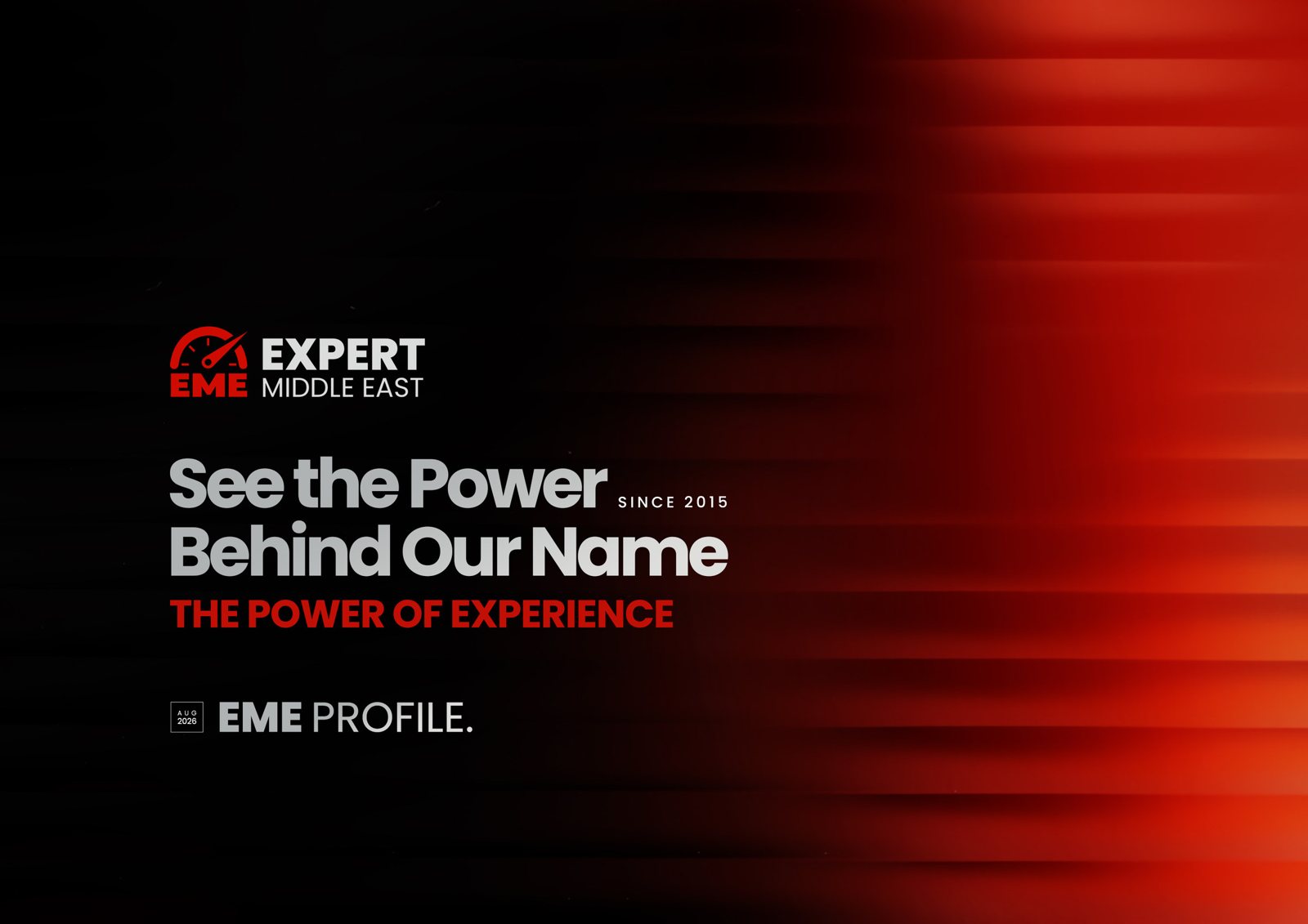 Cover of the Expert Middle East company profile: See the power behind our name